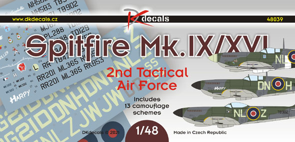 1/48 Spitfire Mk.IX/XVI 2nd Tactical AF (13x camo)
