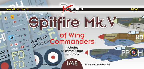 1/48 Spitfire Mk.V of Wing Commanders (13x camo)