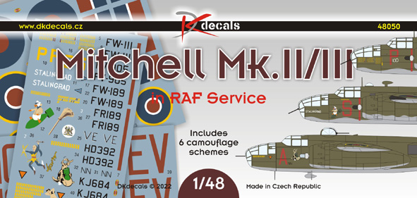 1/48 Mitchell Mk.II/III in RAF service (6x camo)