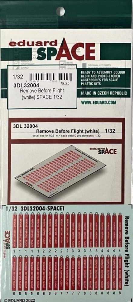 1/32 Remove Before Flight (white) SPACE