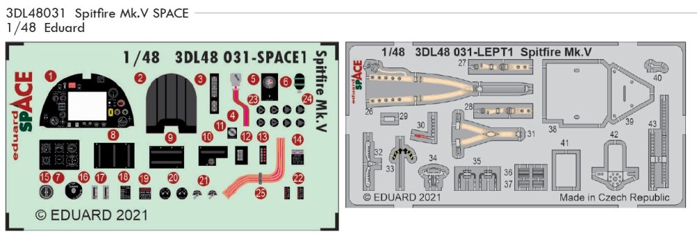 1/48 Spitfire Mk.V SPACE (EDU)