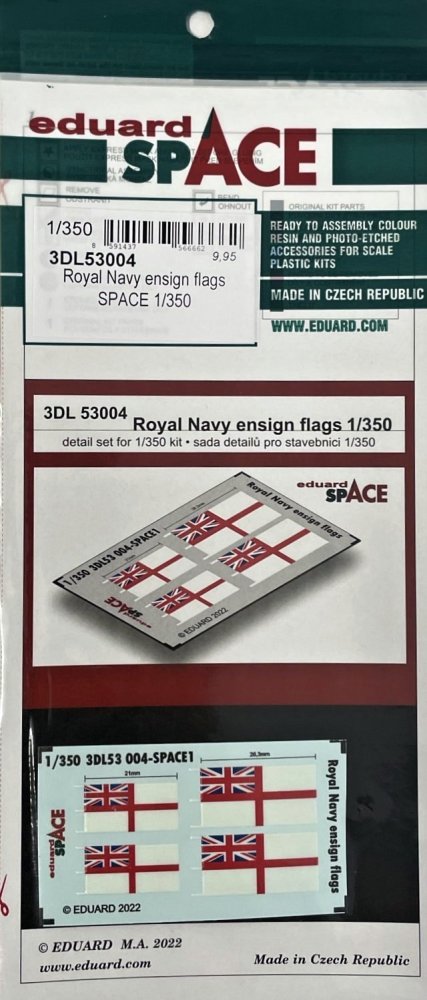1/350 Royal Navy ensign flags SPACE