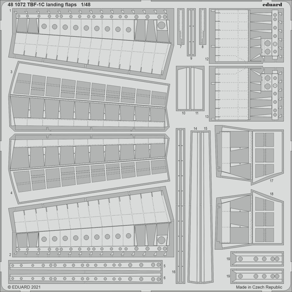 SET TBF-1C landing flaps (ACAD)