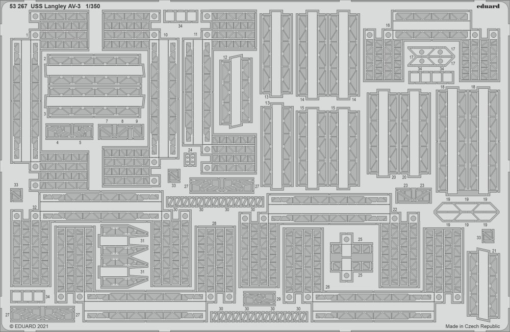 SET 1/350 USS Langley AV-3 (TRUMP)