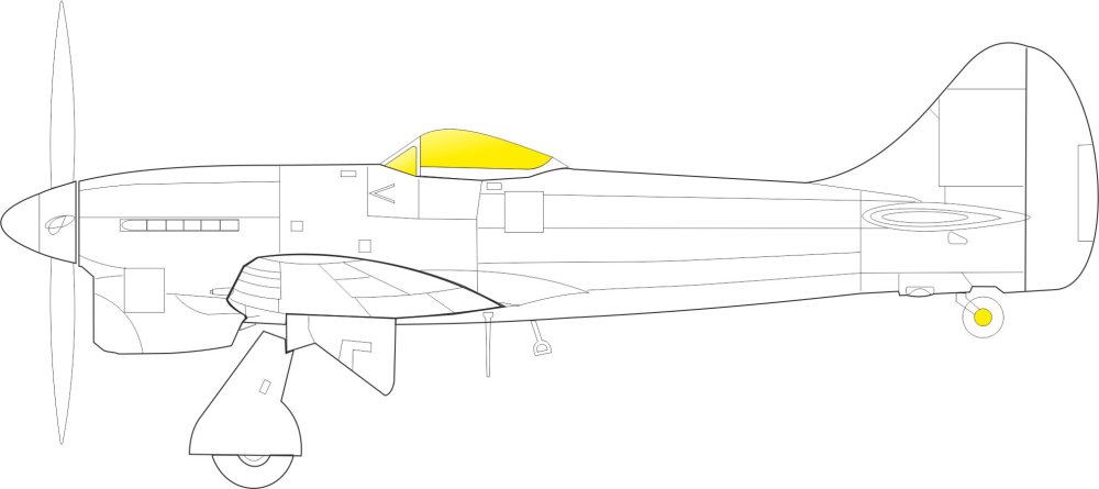 Mask 1/48 Tempest Mk.II TFace (EDU/SP.H.)