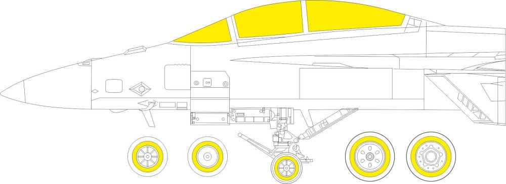 Mask 1/48 EA-18G (HOBBYB)