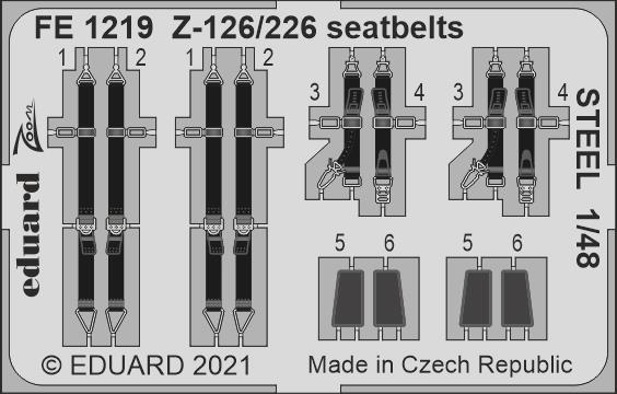 1/48 Z-126/226 seatbelts STEEL (EDU)