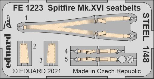 1/48 Spitfire Mk.XVI seatbelts STEEL (EDU)