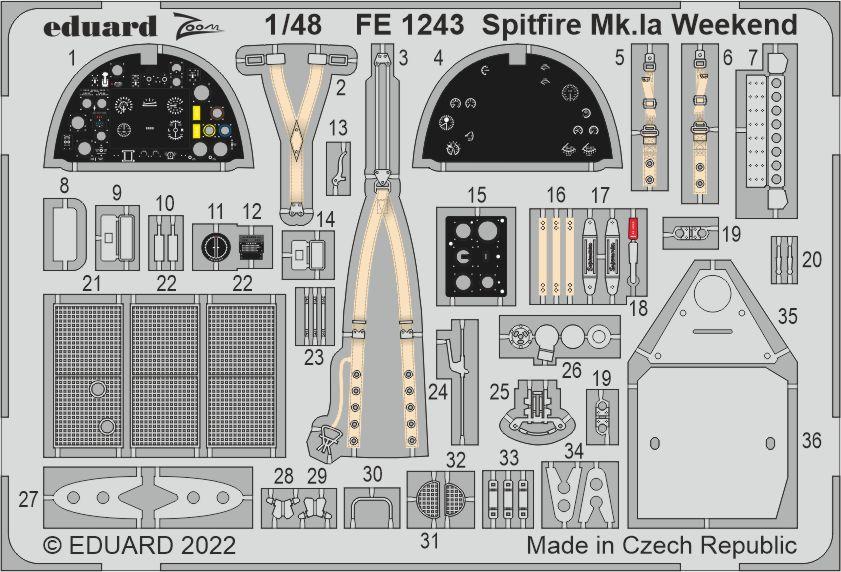 1/48 Spitfire Mk.Ia Weekend (EDU)