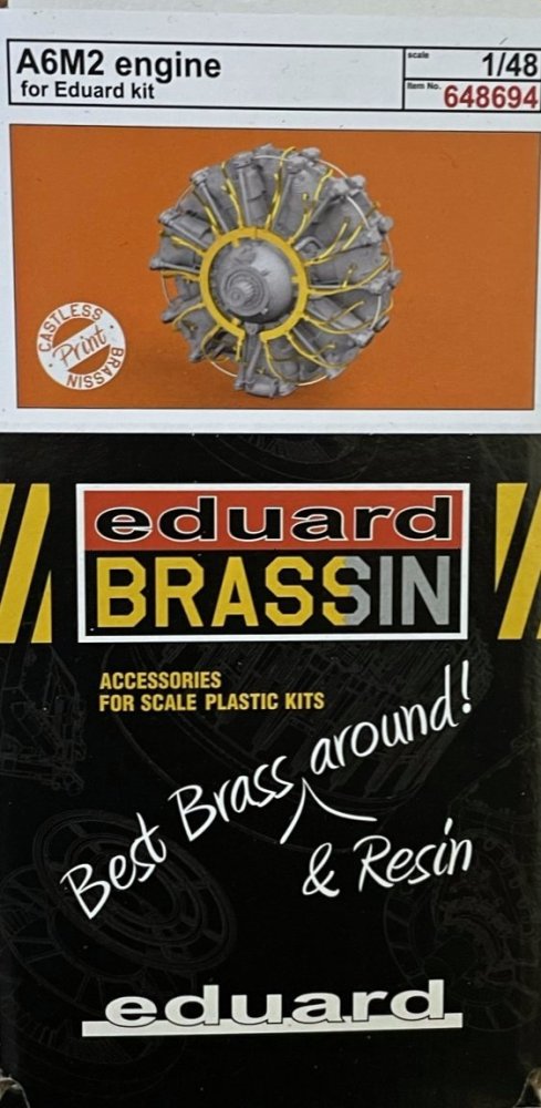 BRASSIN 1/48 A6M2 engine PRINT (EDU)