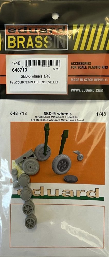 BRASSIN 1/48 SBD-5 wheels (ACCUR.M./REV)