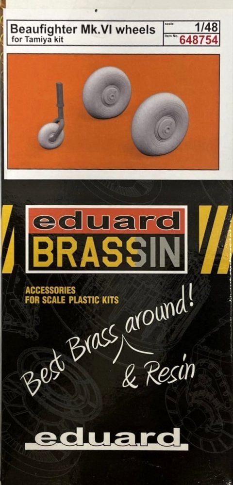 BRASSIN 1/48 Beaufighter Mk.VI wheels (TAM)