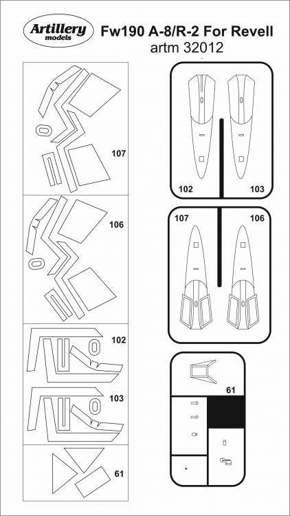 1/32 Masks for Fw 190 A-8/R-2 (REV)