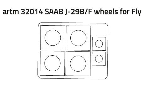 1/32 Masks for SAAB J-29 B/F wheels (FLY)
