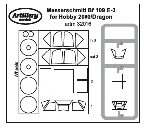 1/32 Masks for Bf 109 E-3 (DRAG/H.2000)