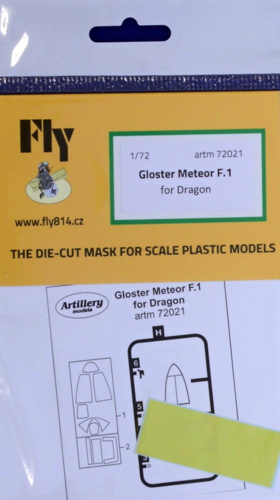 1/72 Masks for Gloster Meteor F.1 (DRAG)