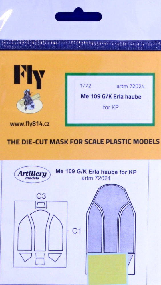 1/72 Masks for Bf 109 G/K Erla haube (KP)