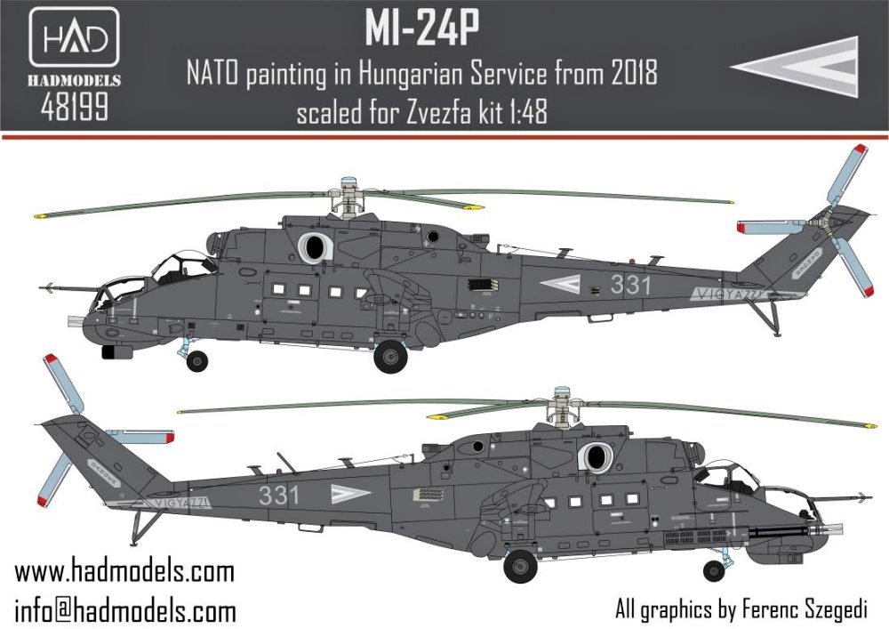 1/48 Decal Mi-24P NATO in Hungarian service