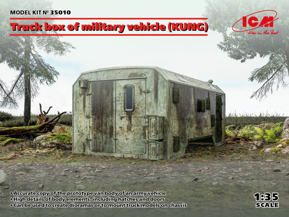 1/35 Truck box of military vehicle (KUNG)