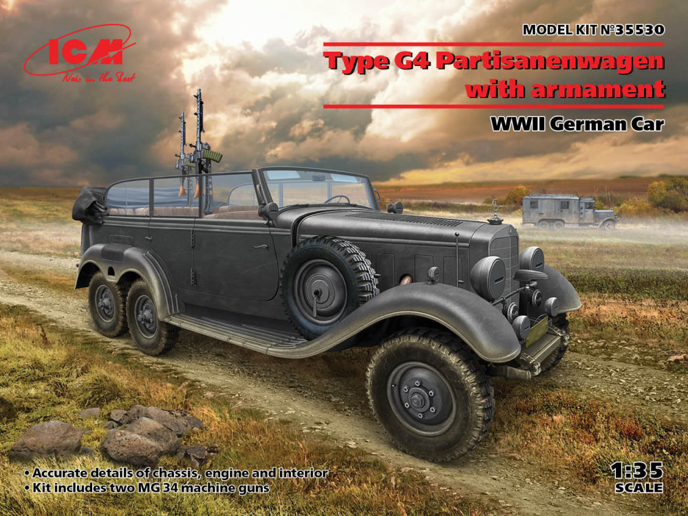 1/35 Type G4 with armament, German WWII Car