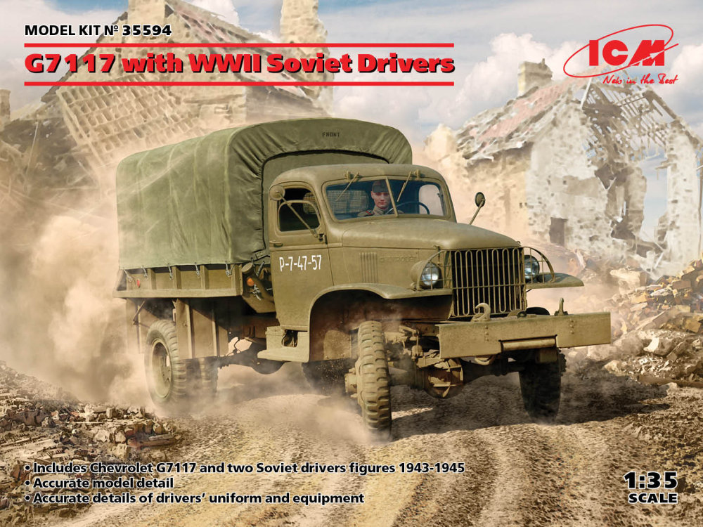 1/35 Chevrolet G7117 with Soviet Drivers WWII