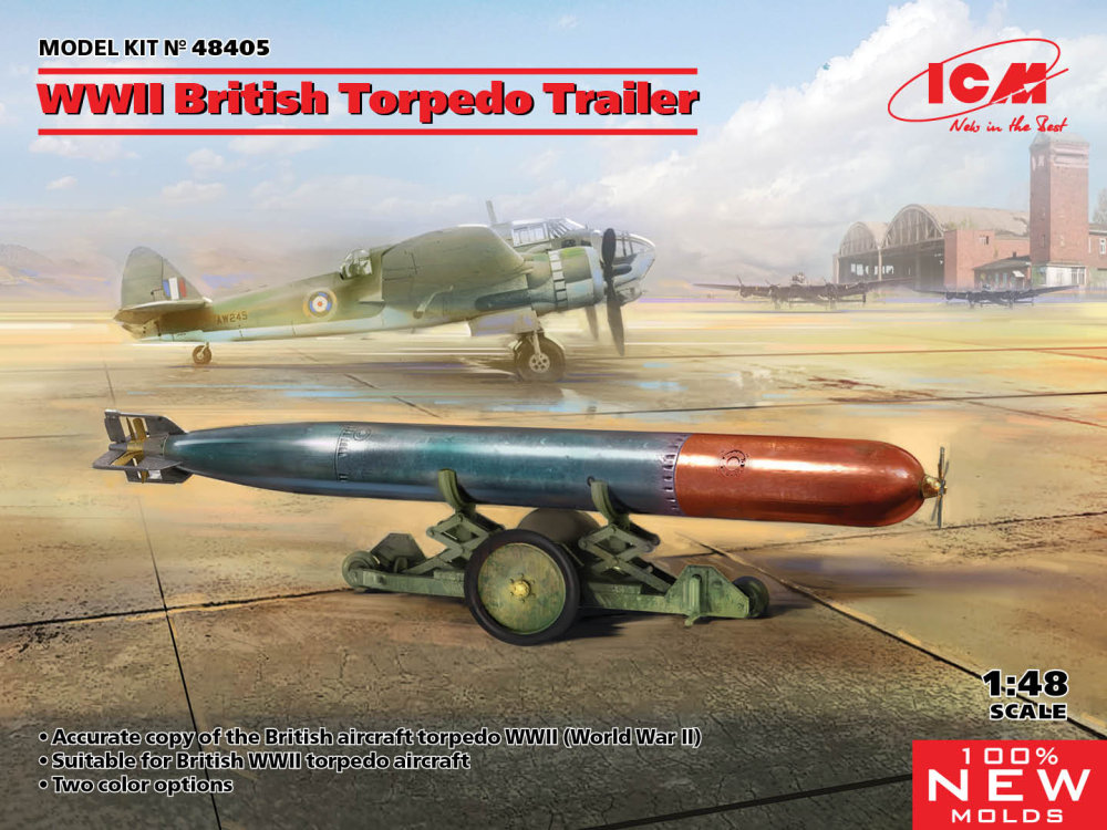 1/48 British WWII Torpedo Trailer (2x options)