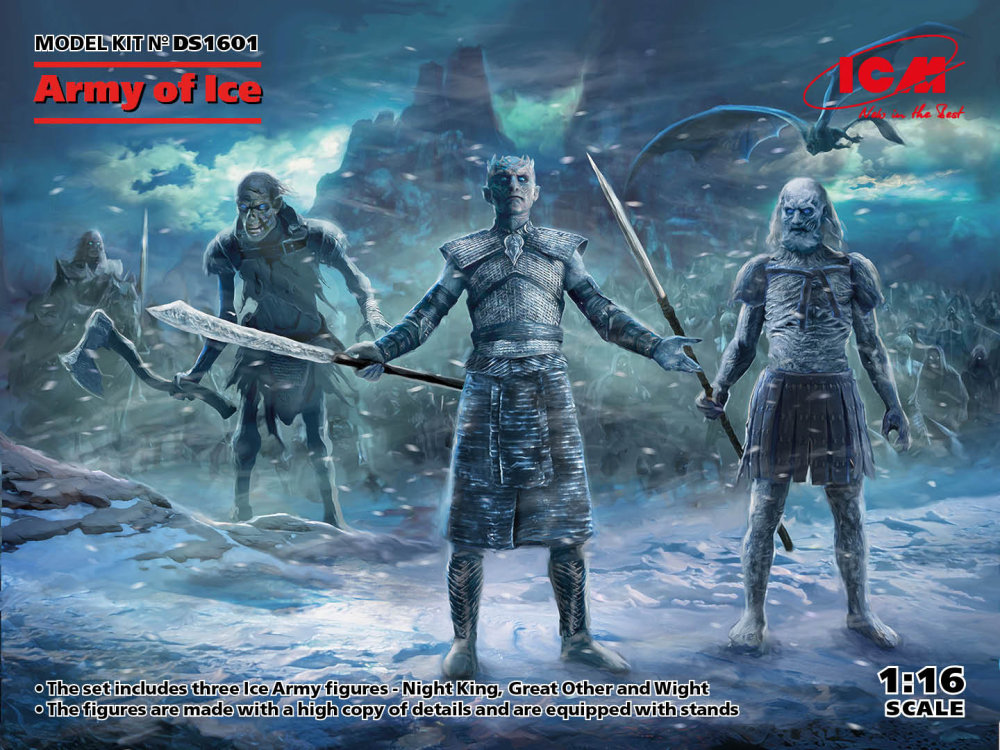 1/16 Army of Ice (Night King, Great Other, Wight)