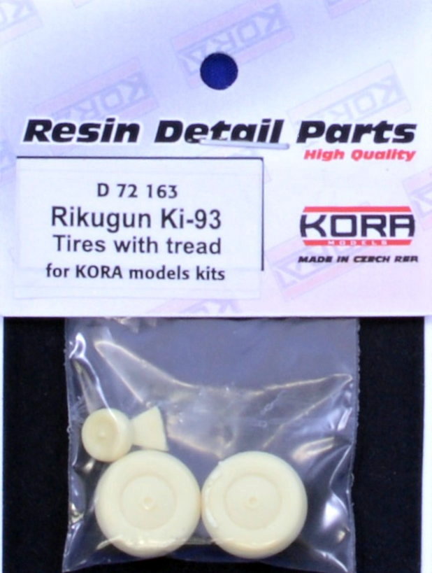 1/72 Wheels Rikugun Ki-93 Tires w/ tread (KORA)