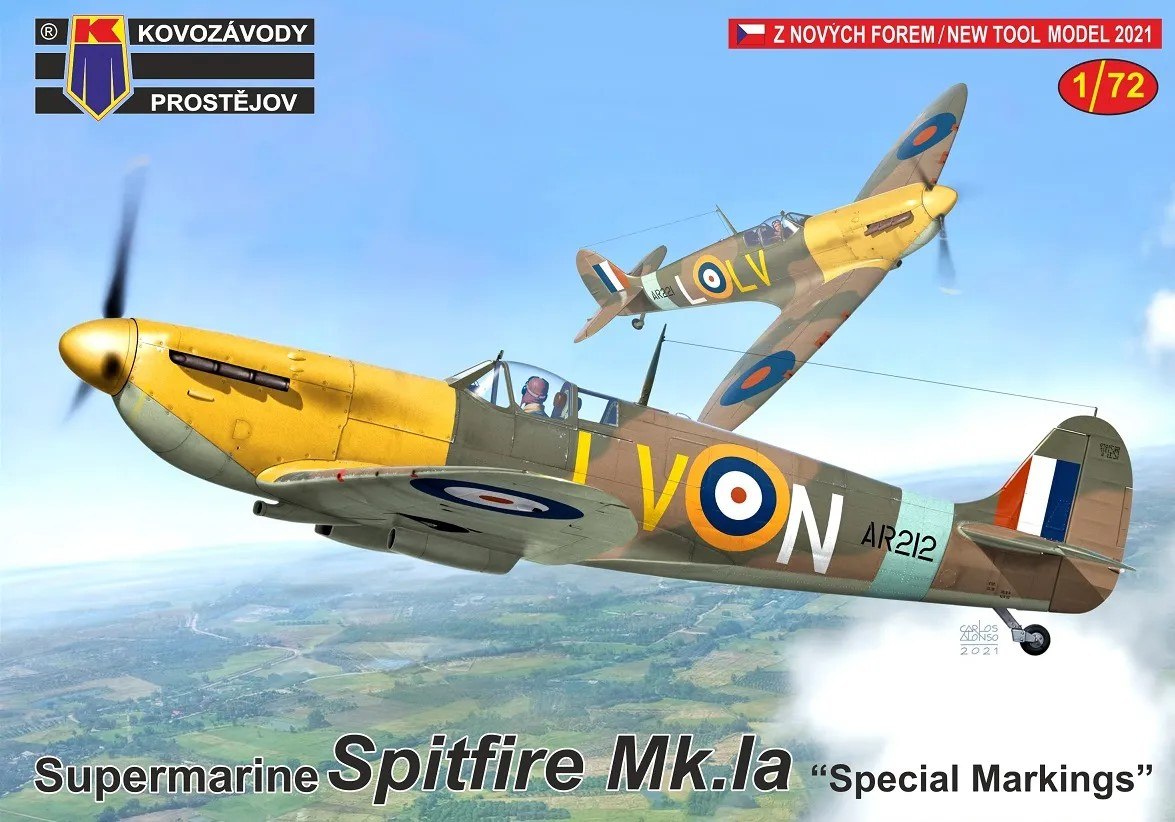 1/72 S.Spitfire Mk.Ia 'Special Markings' (3x camo)