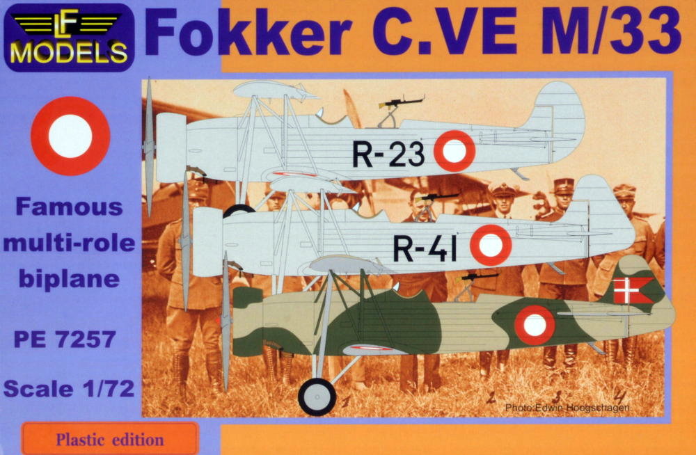 1/72 Fokker C.VE M/33 (3x Denmark camo)