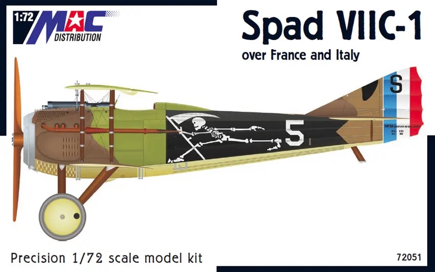 1/72 SPAD VIIC-1 over France and Italy