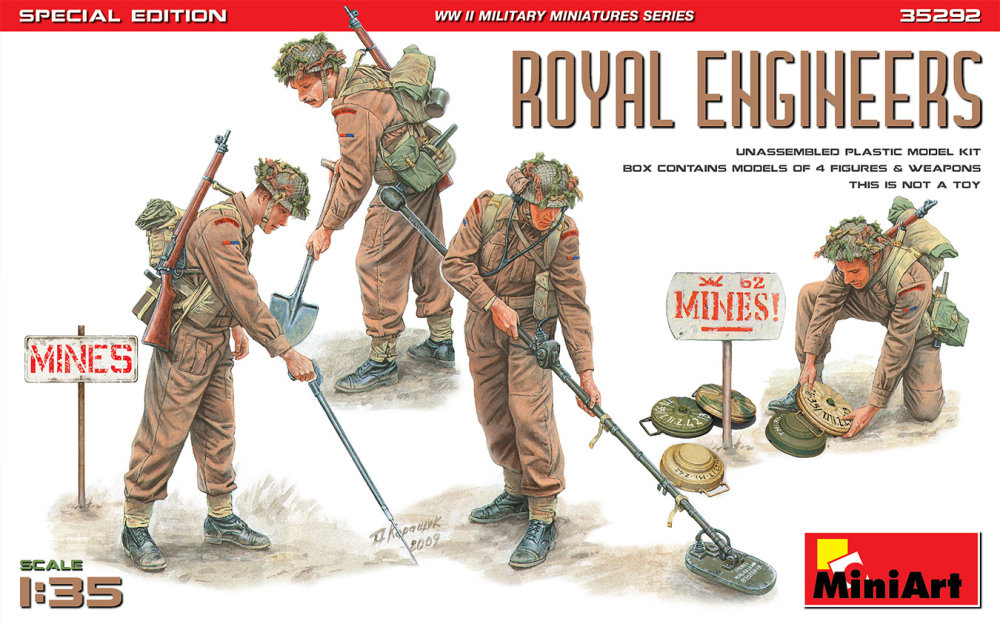 1/35 Royal Engineers, Special Edition (4 fig.)