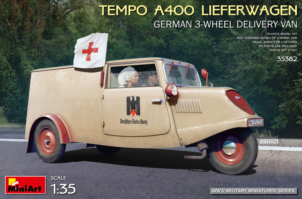 1/35 Tempo A400 Lieferwagen, German 3-wheel van