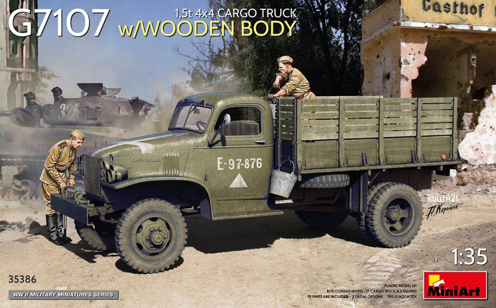 1/35 G7107 4x4 1,5t Cargo Truck w/ wooden body
