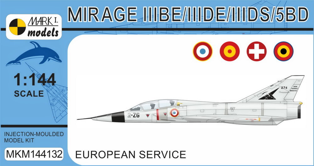 1/144 Mirage IIIBE/IIIDE/IIIDS/5BD (4x camo)