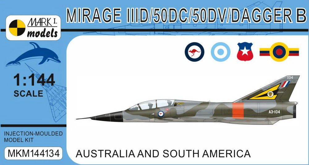 1/144 Mirage IIID/50DC/50DV/DAGGER T (4x camo)