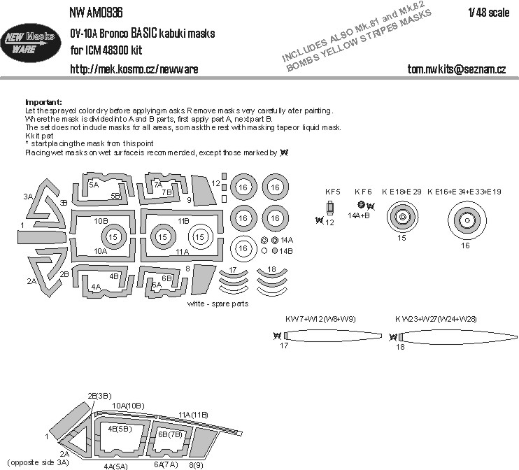 1/48 Mask OV-10A Bronco BASIC (ICM 48300)