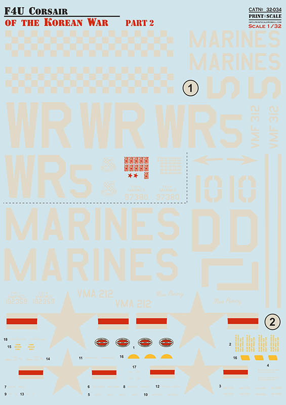 1/32 F4U Corsair in Korean War, Part 2 (wet decal)