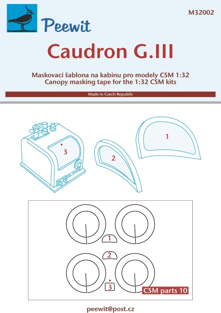 1/32 Canopy mask Caudron G.III (CSM)
