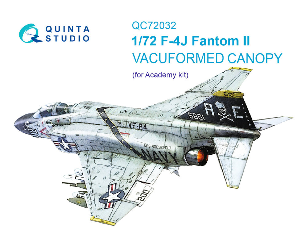 1/72 Vacu canopy F-4J (ACAD)