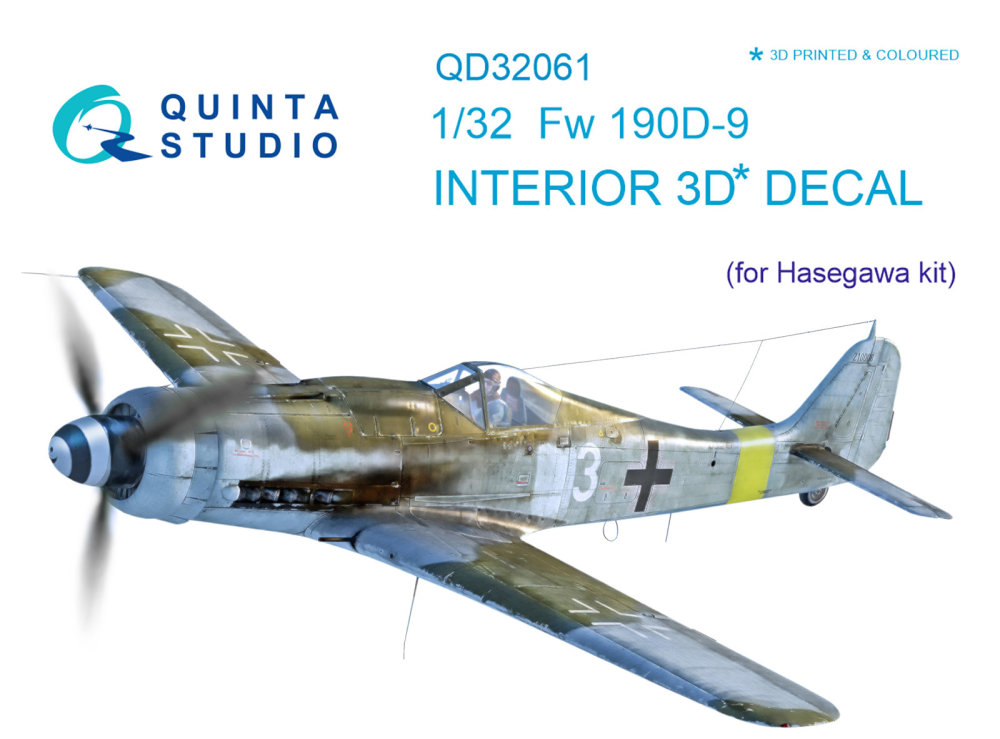1/32 FW 190D-9 3D-Print & colour Interior (HAS)