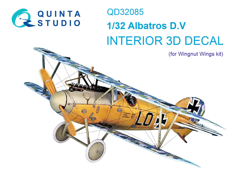 1/32 Albatros D.V 3D-Print&col. Interior (WGW)