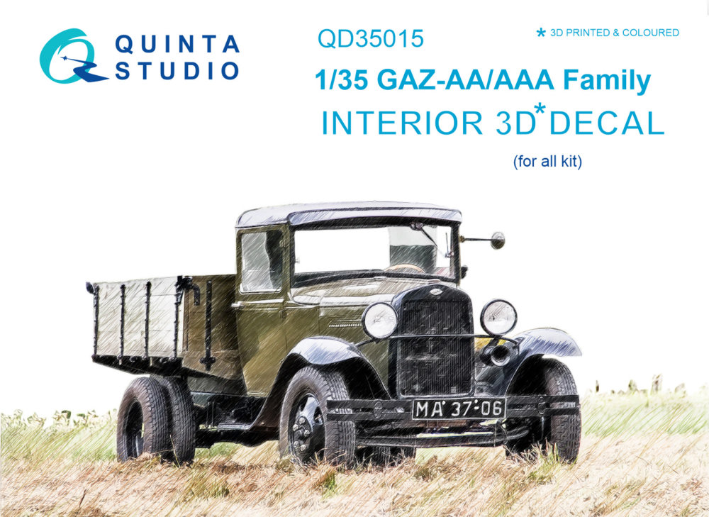 1/35 GAZ-AA/AAA family 3D-Print&colour Interior