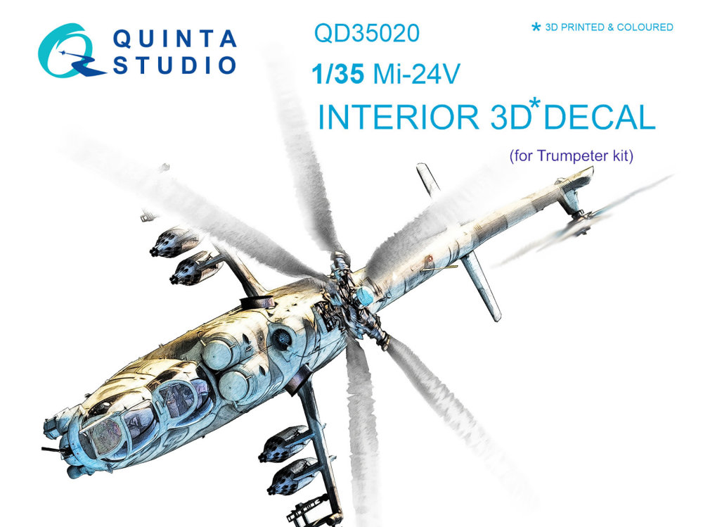 1/35 Mi-24V 3D-Print&colour Interior (TRUMP)