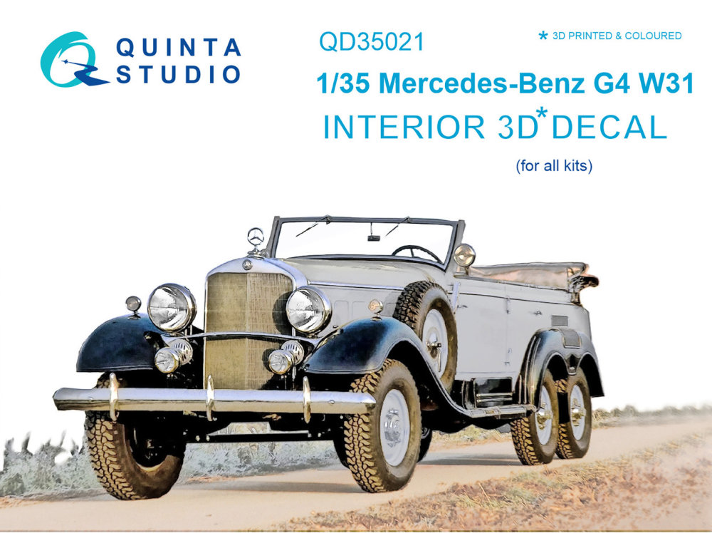 1/35 Mercedes-Benz G4 W31 3D-Print&colour Interior