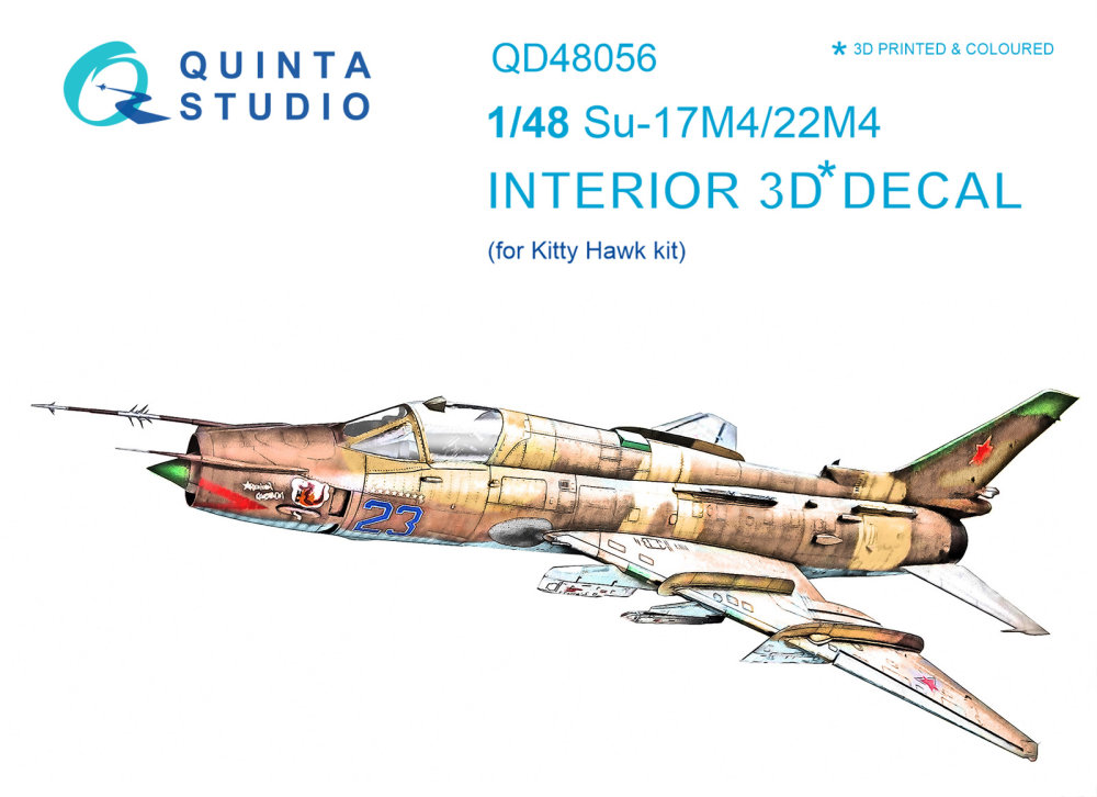 1/48 Su-17M4/22M4 3D-Print&col.Interior (KITTYH)