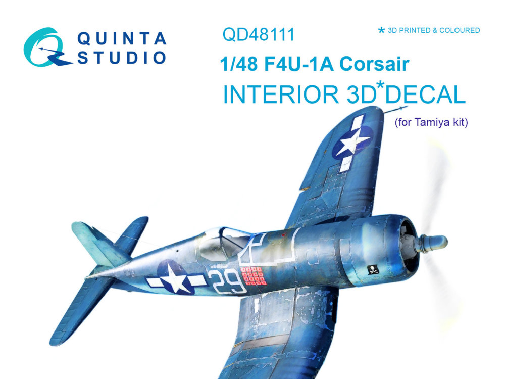 1/48 F4U-1A Corsair 3D-Print&col.Interior (TAM)