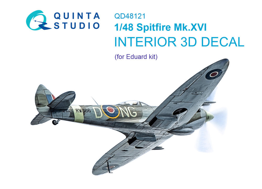1/48 Spitfire Mk.XVI 3D-Print&col. Interior (EDU)