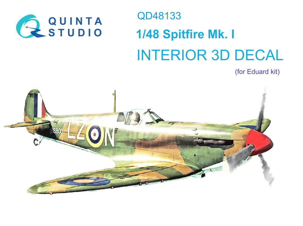1/48 Spitfire Mk.I 3D-Print&col. Interior (EDU)