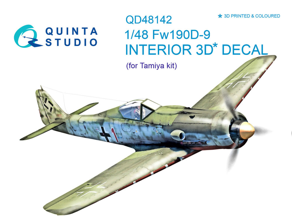 1/48 FW 190D-9 3D-Print&col.Interior (TAM)